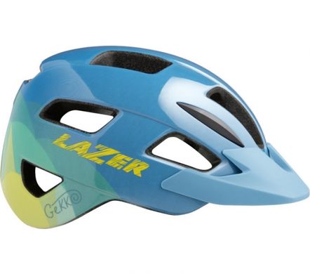 Шлем подростковый Lazer Gekko сине-желтый, 50-56 см