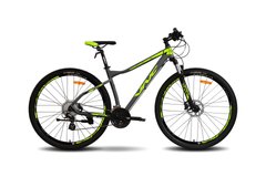 Велосипед 27,5" VNC MontRider A5, сірий з лаймовим, 2022
