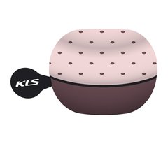 Дзвоник на кермо KLS Bell 60 рожевий в горошок