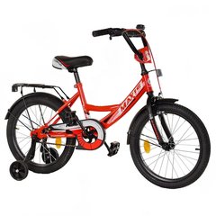 Велосипед Corso Maxis 18", сталь, ножные тормоза, сиденье с ручкой, красный