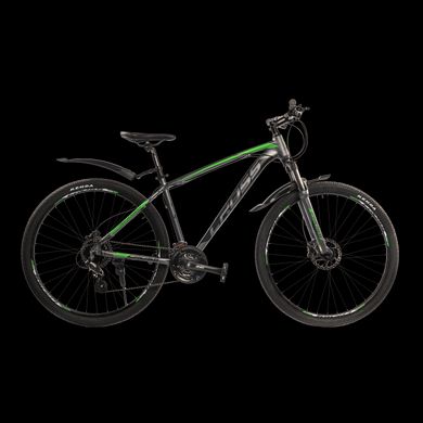 Велосипед Cross Egoist-v1.0 29" рама 18" Серый-Зелёный 2022