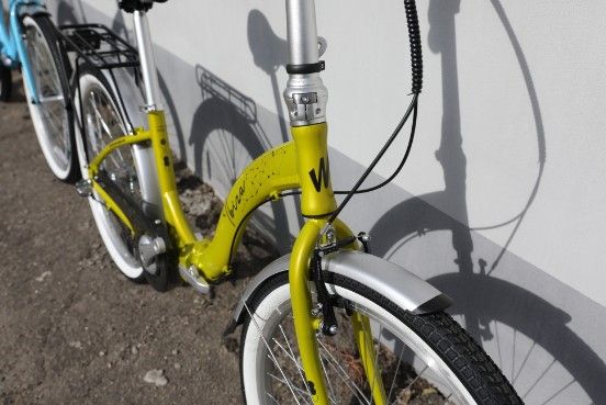 Велосипед складной Winner IBIZA 24" 3-скорости, планетарная втулка, зелено-желтый 2024