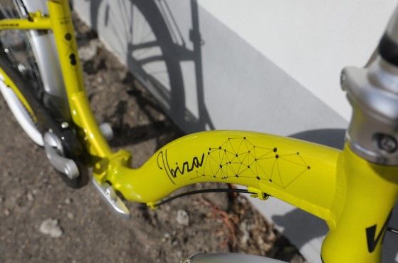 Велосипед складной Winner IBIZA 24" 3-скорости, планетарная втулка, зелено-желтый 2024