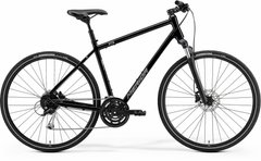 Велосипед 28 "Merida CROSSWAY 100 glossy black (matt silver) 2021
