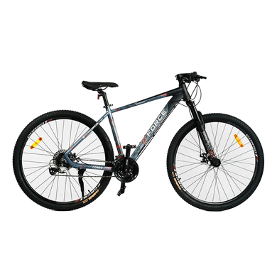 Велосипед Corso "X-Force" 29" XR-29047 рама алюмінієва 19", обладнання Shimano Altus, 24 швидкості, вилка MOMA, сірий з чорним