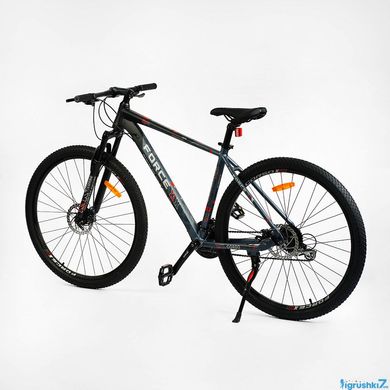 Велосипед Corso "X-Force" 29" XR-29047 рама алюминиевая 19", оборудование Shimano Altus, 24 скорости, вилка MOMA, серый с черным
