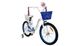 Велосипед 16" Atlantic Milky, сталь, з сидінням для ляльки біло-блакитний