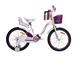 Велосипед 16" Atlantic Milky, сталь, з сидінням для ляльки, біло-фіолетовий