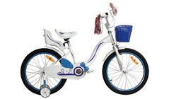 Велосипед 20' Atlantic Milky, сталь, с сиденьем для куклы бело-голубой
