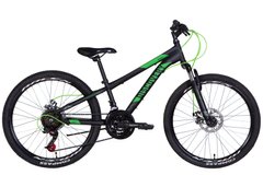 Велосипед 24" Discovery RIDER AM DD 2022 (чорно-зелений (м))