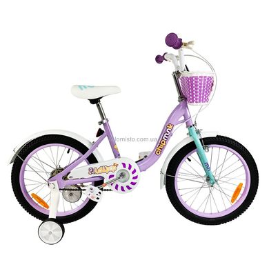 Велосипед дитячий RoyalBaby Chipmunk MM Girls 16 ", OFFICIAL UA, фіолетовий