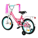 Велосипед Corso Maxis 16", сталь, ножні гальма, з кошиком, рожевий з блакитним - 4