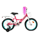 Велосипед Corso Maxis 16", сталь, ножні гальма, з кошиком, рожевий з блакитним - 2