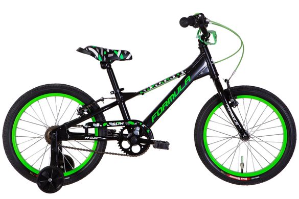 Велосипед AL 18" Formula SLIM 2022 (черно-зеленый )