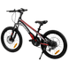 Велосипед 20'' CORSO Speedline, магнієва рама, Shimano, 7 швидкостей, чорний з червоним (MG-29535) - 4