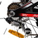 Велосипед 20'' CORSO Speedline, магнієва рама, Shimano, 7 швидкостей, чорний з червоним (MG-29535) - 8