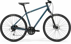 Велосипед 28" Merida CROSSWAY 100 teal-blue(silver-blue/lime) 2021