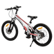 Велосипед 20'' CORSO Speedline, магниевая рама, Shimano, 7 скоростей, белый с красным (MG-56818) - 4