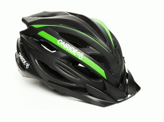 Шлем ONRIDE Grip матовый черно/зеленый