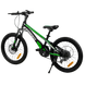 Велосипед 20'' CORSO Speedline магниевая рама, Shimano, 7 скоростей, зеленый с черным (MG-74290) - 4