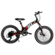 Велосипед 20" CORSO T-REX магнієва рама, обладнання MicroShift, 7 швидкостей, чорно-червоний (41777) - 4
