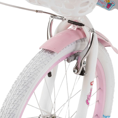 Велосипед Corso Sweety 20", алюмінієва рама, ножні гальма, біло- рожевий