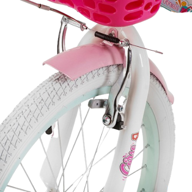 Велосипед Corso Sweety 20", алюмінієва рама, ножні гальма, білий