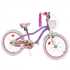 Велосипед Corso Sweety 20", алюминиевая рама, ножные тормоза, сиреневый