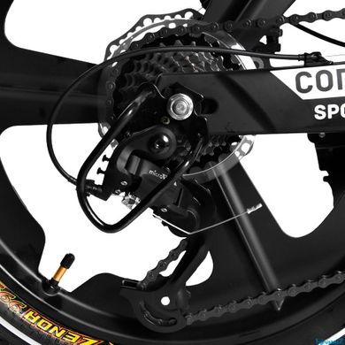 Велосипед 20 '' CORSO T-REX, магнієва рама та диски, обладнання MicroShift, 7 швидкостей, чорний (TR-66205)