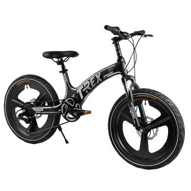 Велосипед 20'' CORSO T-REX, магниевая рама и диски, оборудование MicroShift, 7 скоростей, черный (TR-66205)