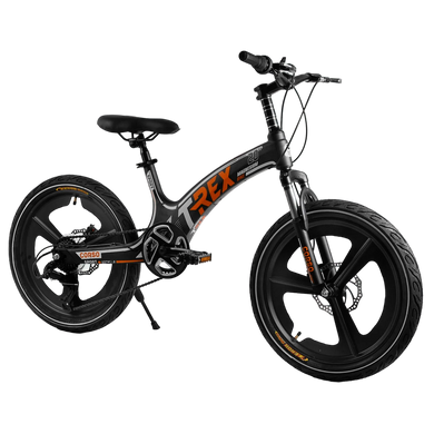 Велосипед 20 '' CORSO T-REX, магнієва рама та диски, обладнання MicroShift, 7 швидкостей, чорний (TR-77006)