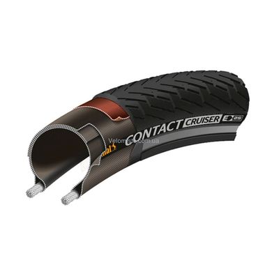 Покрышка Continental CONTACT Cruiser Reflex, 28"x2.00, 50-622, Wire, SafetySystem Breaker, коричневый