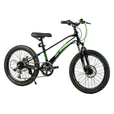 Велосипед 20" Corso F35, магнієва рама, 7 швидкостей, Shimano чорний (MG-20355)