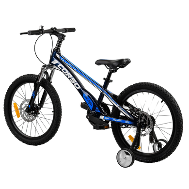 Велосипед Corso Speedline 20", магнієва рама, дискові гальма, литі диски, синій з чорним