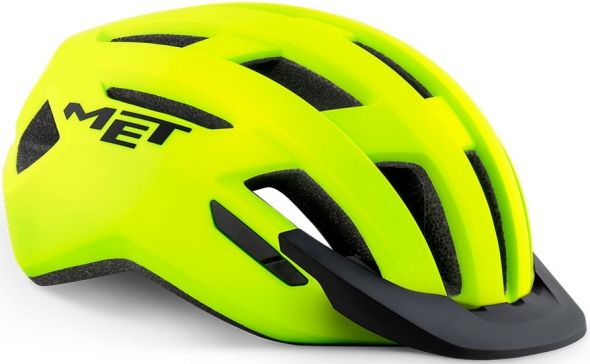 Шлем MET Allroad Safety Yellow | Matt с мигалкой