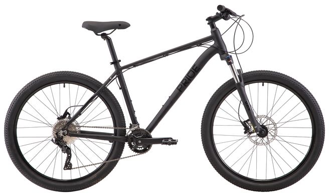 Велосипед 27,5" Pride MARVEL 7.3 рама - L 2022 чорний (гальма SRAM, задній перемикач і манетка - MICROSHIFT)
