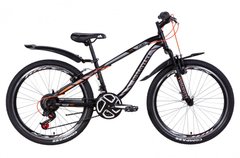 Велосипед 24" Discovery FLINT AM черно-серый с оранжевым (м) 2021