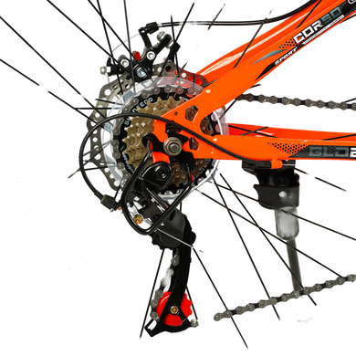 Велосипед Corso 26" «Global» GL-26128 рама стальная 13’’, оборудование Saiguan 21 скорость, оранжевый