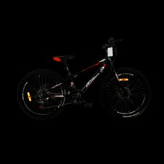 Велосипед CrossBike SPARK AD 24" чорно-червоний