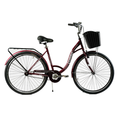 Велосипед Corso FORTUNA, 28" сталь, рама 20", односкоростной бордовый (FR-28039)