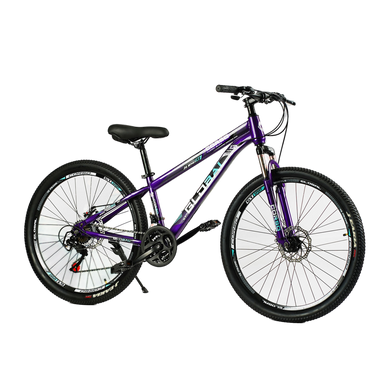 Велосипед Corso 26" «Global» GL-26577 рама стальная 13’’, оборудование Saiguan 21 скорость, фиолетовый с черным