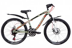 Велосипед 24" Discovery FLINT AM хаки с красным (м) 2021