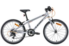 Велосипед 20" Leon GO 7 speed Vbr 2022 (сірий з чорним)