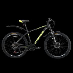 Велосипед Cross Forest 27.5" рама - 18" чорний-неоново жовтий сірий