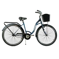 Велосипед Corso FORTUNA, 28" сталь, рама 20", односкоростной зелено-синий (FR-28144)