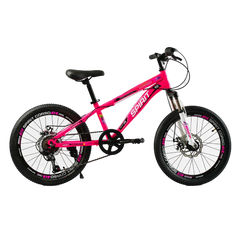 Велосипед CORSO SPIRIT 20" TK-20259 рама стальная 12", 7 скоростей Shimano, малиновый