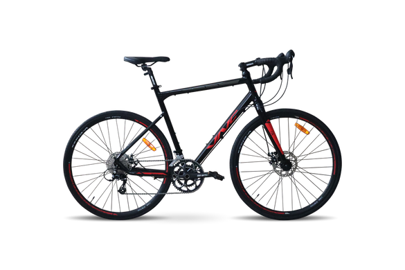 Велосипед VNC TimeRacer A9 SH, 28", Black-Red 2023