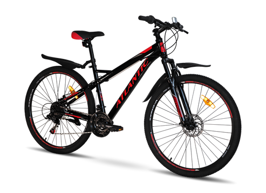 Велосипед 26" Atlantic Rekon NS, сталь, рама 14" чорно-червоний матовий